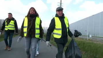 Grensoverschrijdende zwerfvuilopruimactie